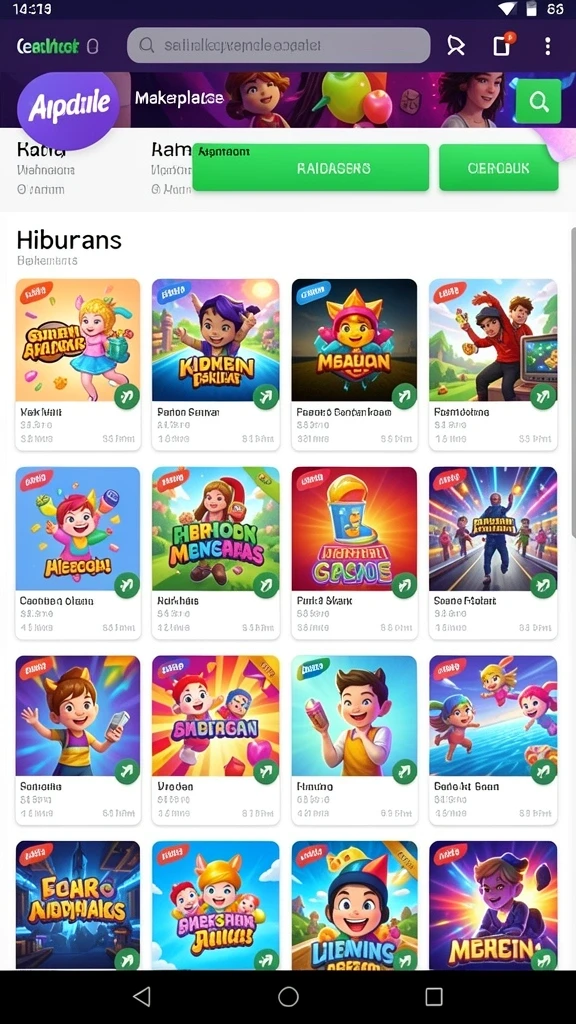 Berbagai pilihan permainan yang mengasyikkan.