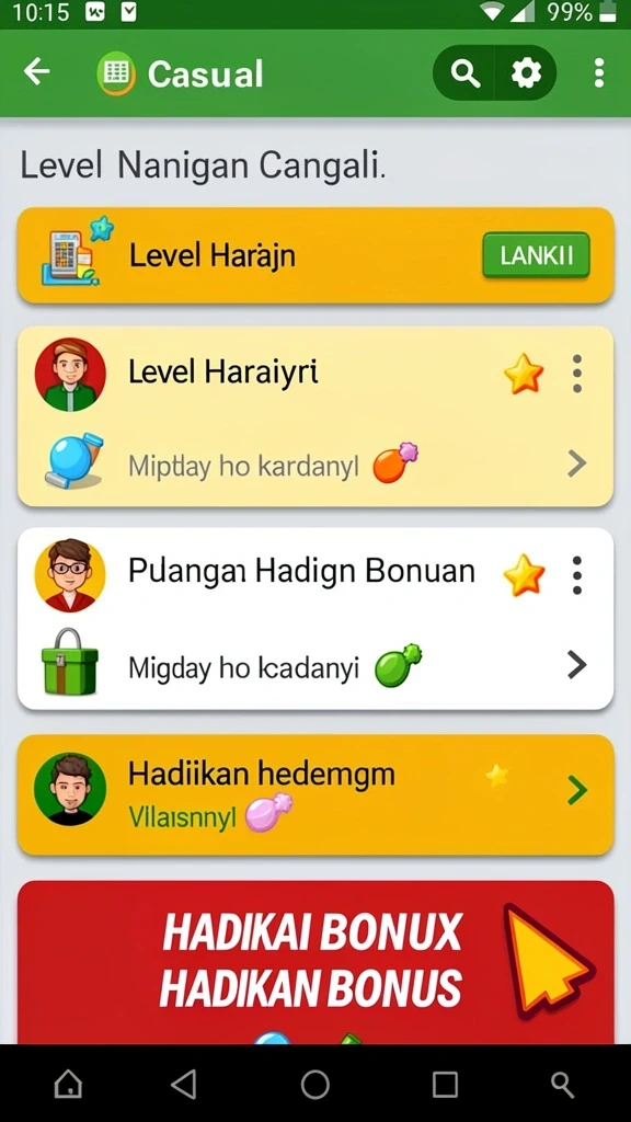 Fitur komunitas untuk bermain bersama teman.
