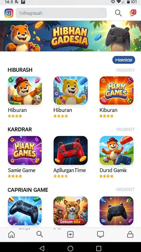 Beragam pilihan permainan menarik untuk dinikmati.