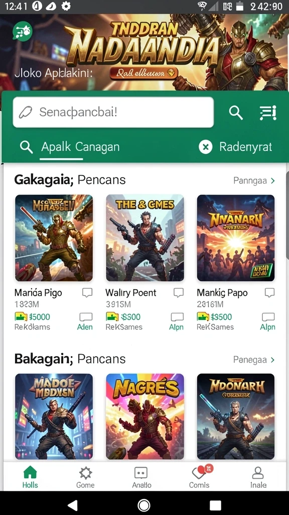 Tampilan utama BANDIT4D dengan berbagai tema menarik.