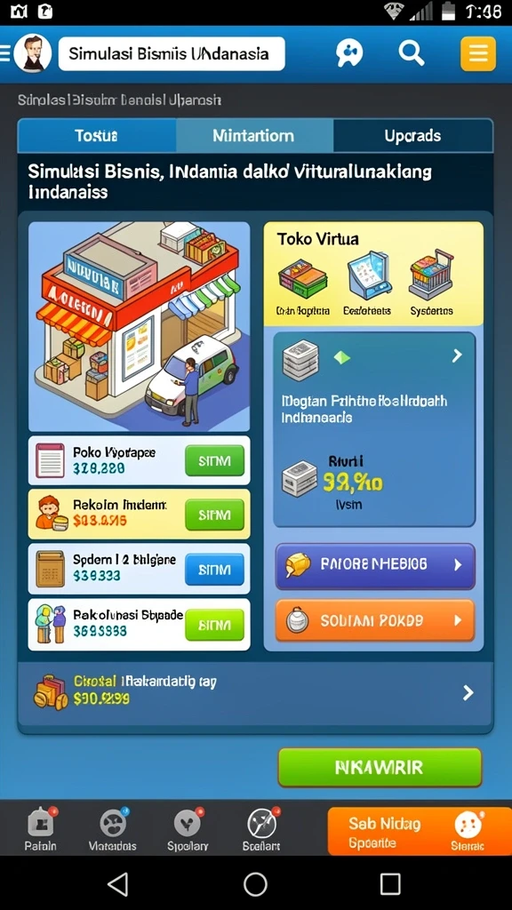 Screenshot memperlihatkan fitur interaksi sosial dalam game.