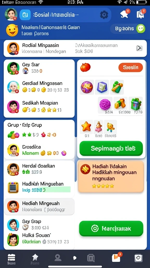 Komunitas pemain yang aktif dan saling mendukung.