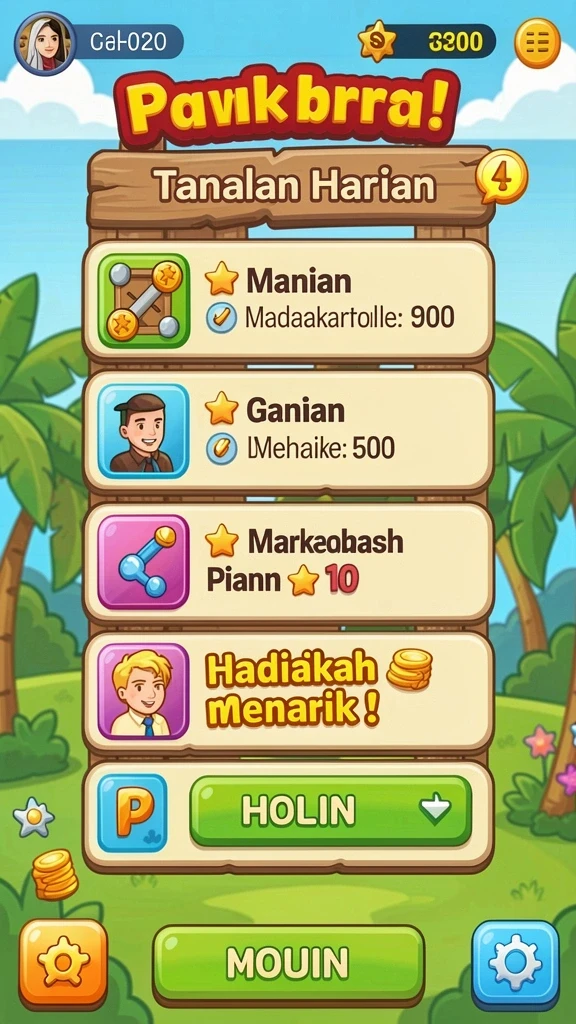 Fitur event harian untuk memaksimalkan keuntungan.