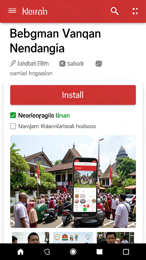 Tampilan menu utama yang user-friendly.