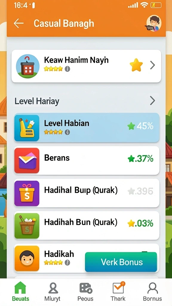 Karakter dengan kemampuan unik dan menarik.