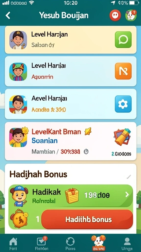 Tampilan antarmuka yang user-friendly dan menarik.