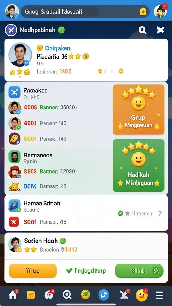 Riwayat permainan dan statistik pengguna yang mudah diakses.
