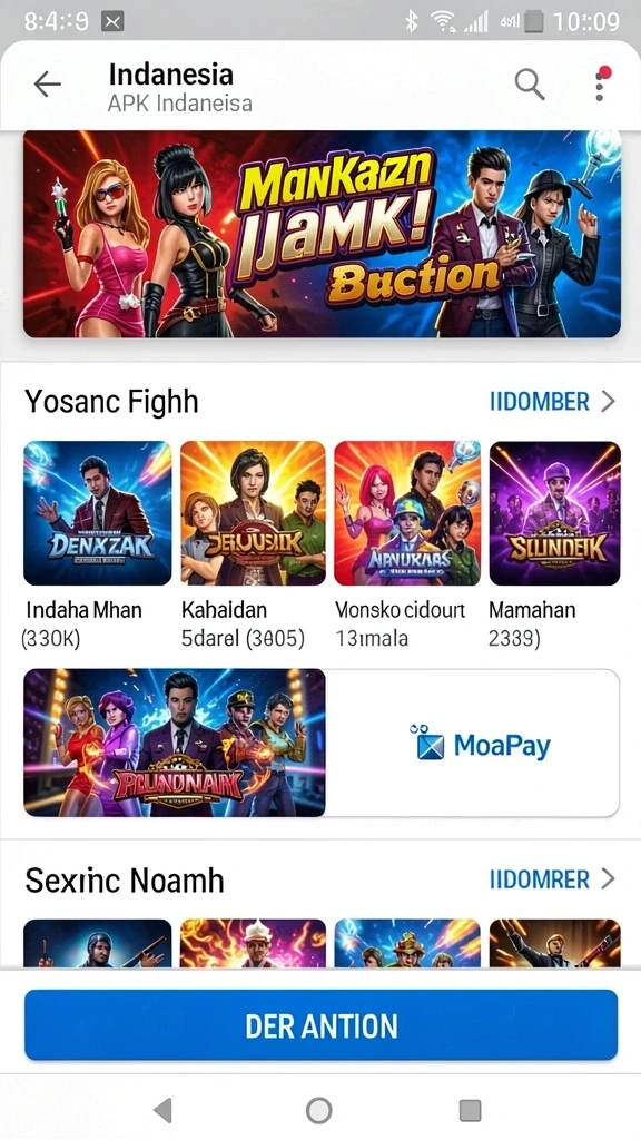 Tampilan menu utama ODDIGO yang menarik.