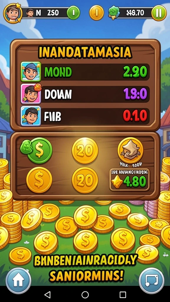 Screenshot menampilkan mode multiplayer dengan teman-teman.