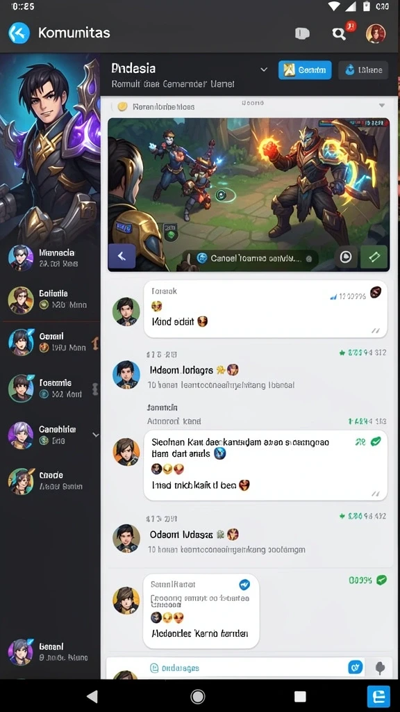 Screenshot menampilkan interaksi multiplayer antara pemain.