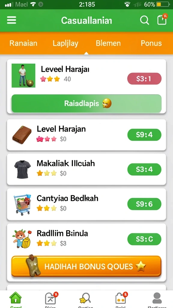 Karakter unik dengan keahlian menarik.