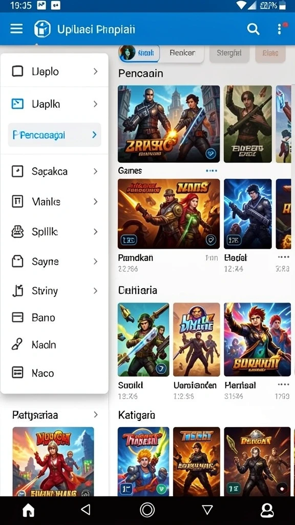 Screenshot menunjukkan tantangan level yang menegangkan.