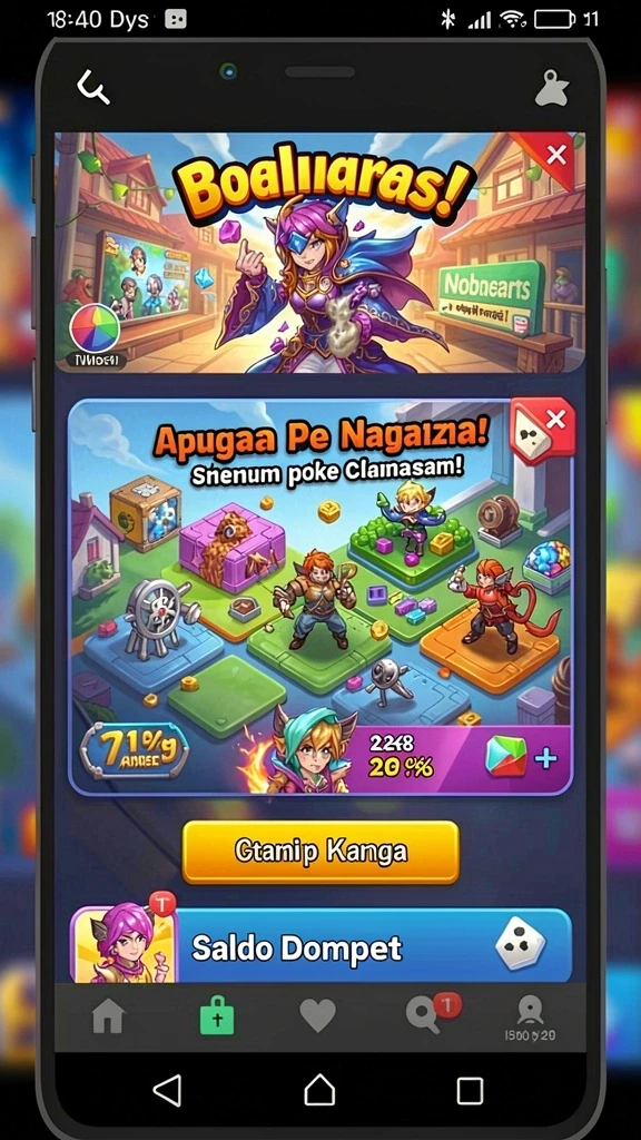Beragam item dan reward menarik di dalam game.