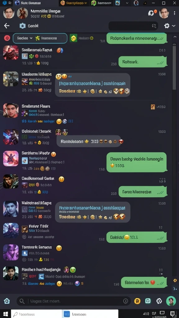 Beragam karakter unik untuk dipilih.
