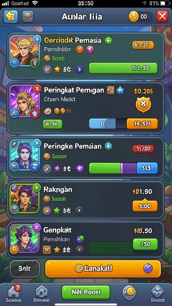 Roda keberuntungan yang menawan dan penuh warna.