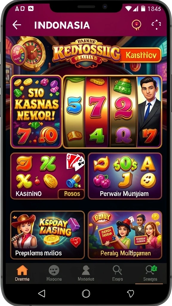 Berbagai macam permainan slot yang menantang.