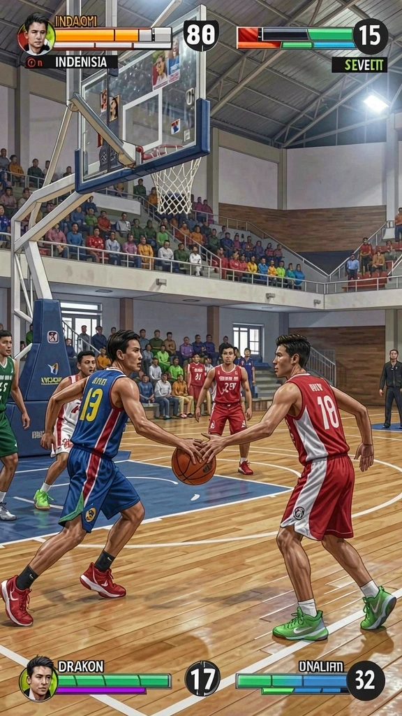 Karakter unik yang dapat dipilih untuk bermain.
