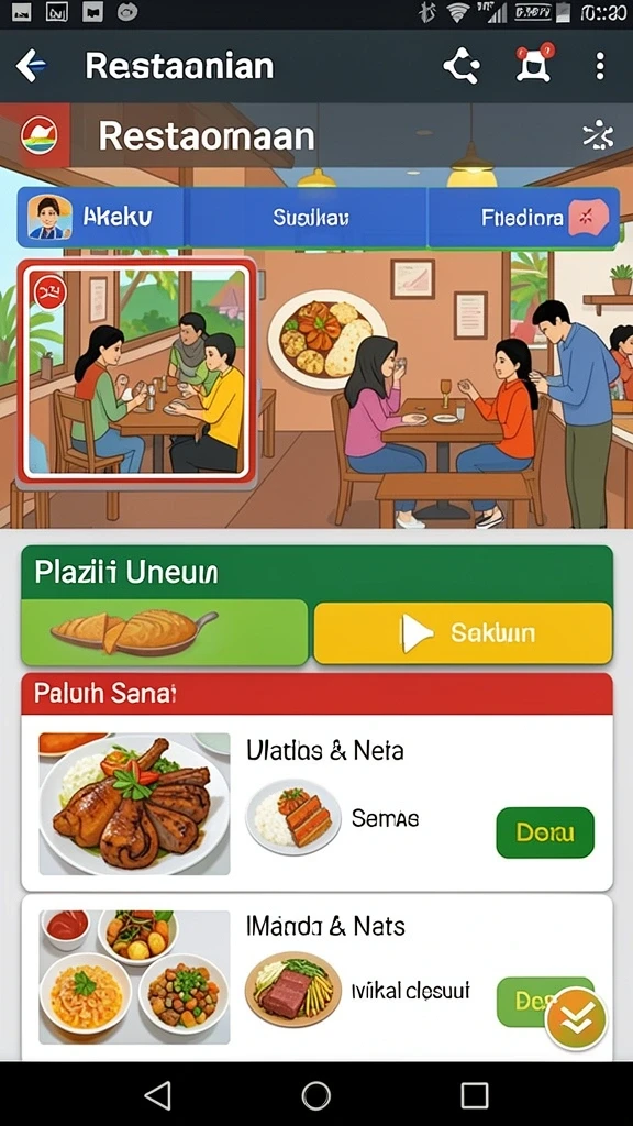 Tampilan karakter yang detail dan menarik.