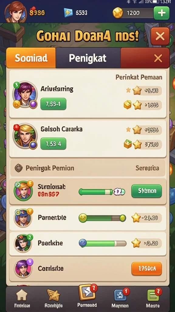 Fitur komunitas untuk berbagi pengalaman bermain.